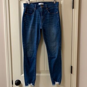 LOFT Women’s Dark Blue High-Rise Skinny Jeans, Size 28/6